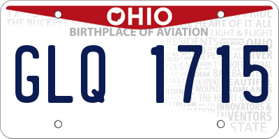 OH license plate GLQ1715
