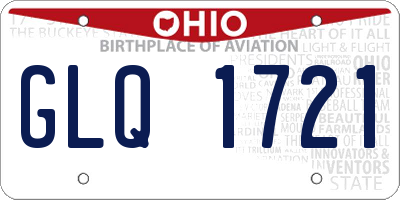 OH license plate GLQ1721