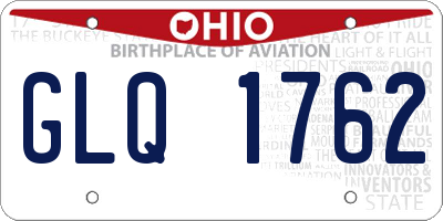 OH license plate GLQ1762