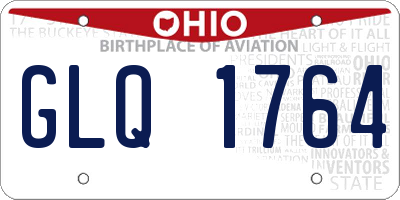 OH license plate GLQ1764