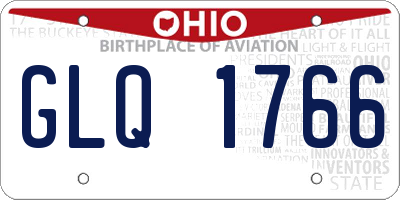 OH license plate GLQ1766
