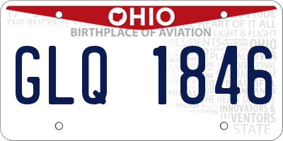 OH license plate GLQ1846