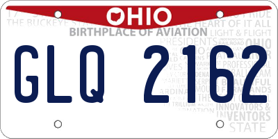 OH license plate GLQ2162