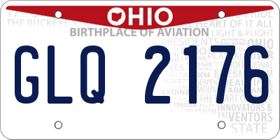 OH license plate GLQ2176