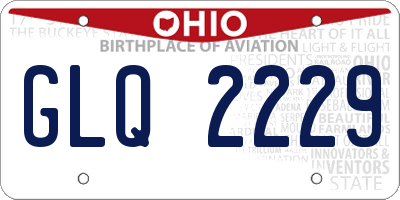 OH license plate GLQ2229