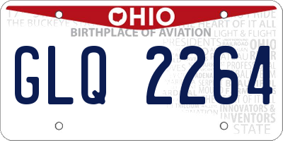 OH license plate GLQ2264