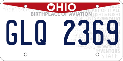 OH license plate GLQ2369