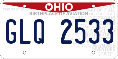OH license plate GLQ2533