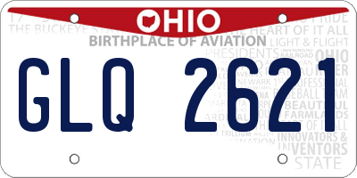 OH license plate GLQ2621