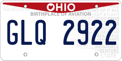 OH license plate GLQ2922