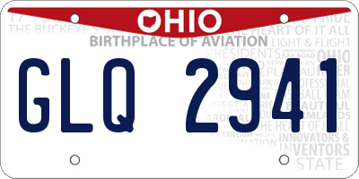 OH license plate GLQ2941