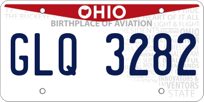 OH license plate GLQ3282