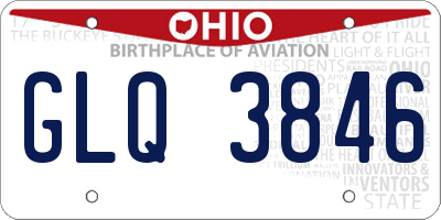 OH license plate GLQ3846