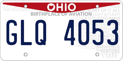 OH license plate GLQ4053
