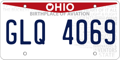OH license plate GLQ4069