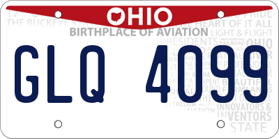 OH license plate GLQ4099