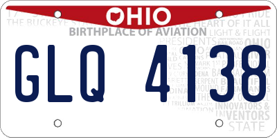 OH license plate GLQ4138