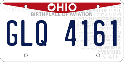 OH license plate GLQ4161