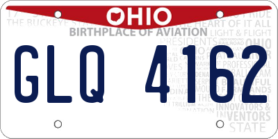OH license plate GLQ4162