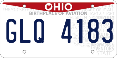 OH license plate GLQ4183