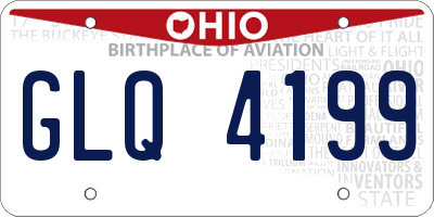 OH license plate GLQ4199