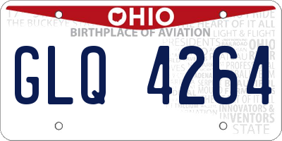 OH license plate GLQ4264