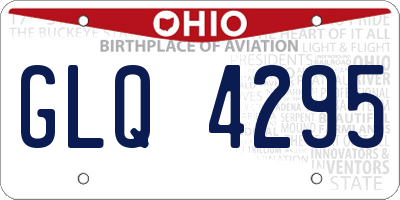 OH license plate GLQ4295