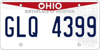 OH license plate GLQ4399
