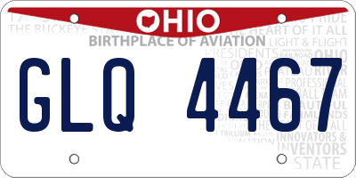 OH license plate GLQ4467