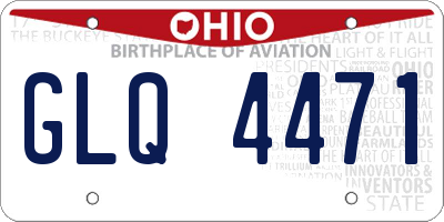 OH license plate GLQ4471