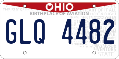OH license plate GLQ4482