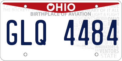 OH license plate GLQ4484