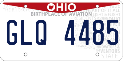 OH license plate GLQ4485