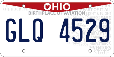 OH license plate GLQ4529