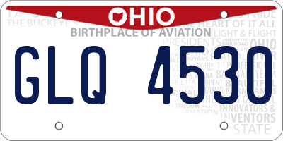 OH license plate GLQ4530