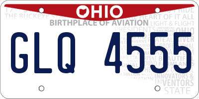 OH license plate GLQ4555
