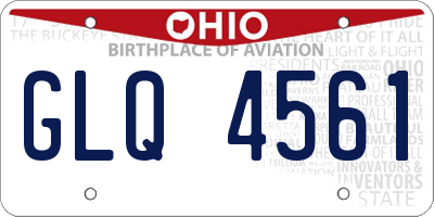 OH license plate GLQ4561