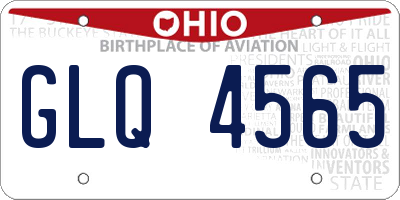 OH license plate GLQ4565