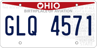 OH license plate GLQ4571