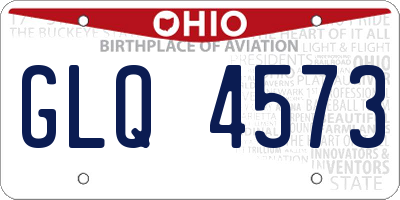 OH license plate GLQ4573