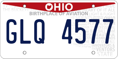 OH license plate GLQ4577