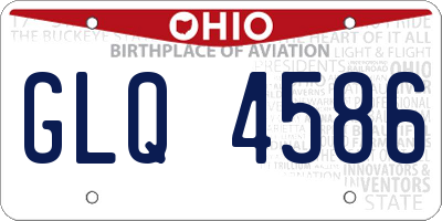 OH license plate GLQ4586