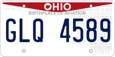 OH license plate GLQ4589