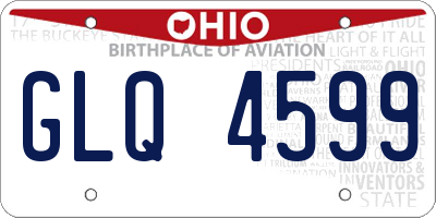 OH license plate GLQ4599