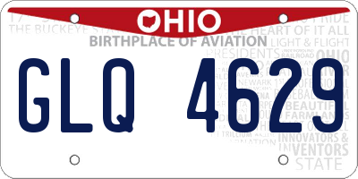 OH license plate GLQ4629