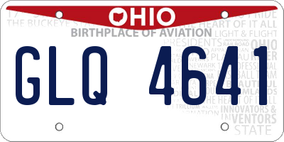 OH license plate GLQ4641