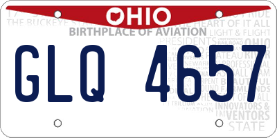 OH license plate GLQ4657