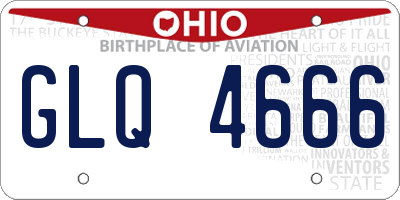 OH license plate GLQ4666