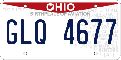 OH license plate GLQ4677