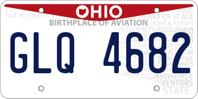 OH license plate GLQ4682
